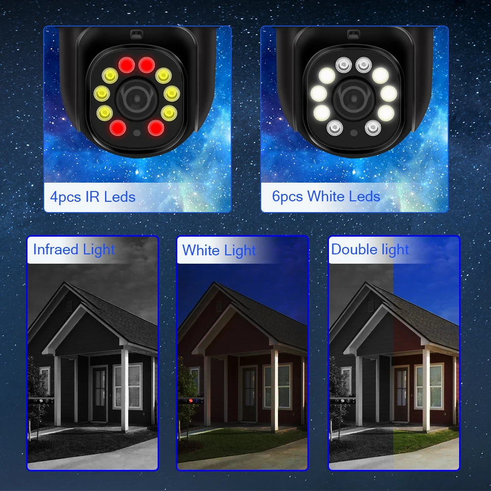 4K POE PTZ Video Survalance Camera With 2 Way Audio Pan Tilt Color Night Vision2MP/3MP/5MP8MP Smart AI IP Onvif Security For NVR