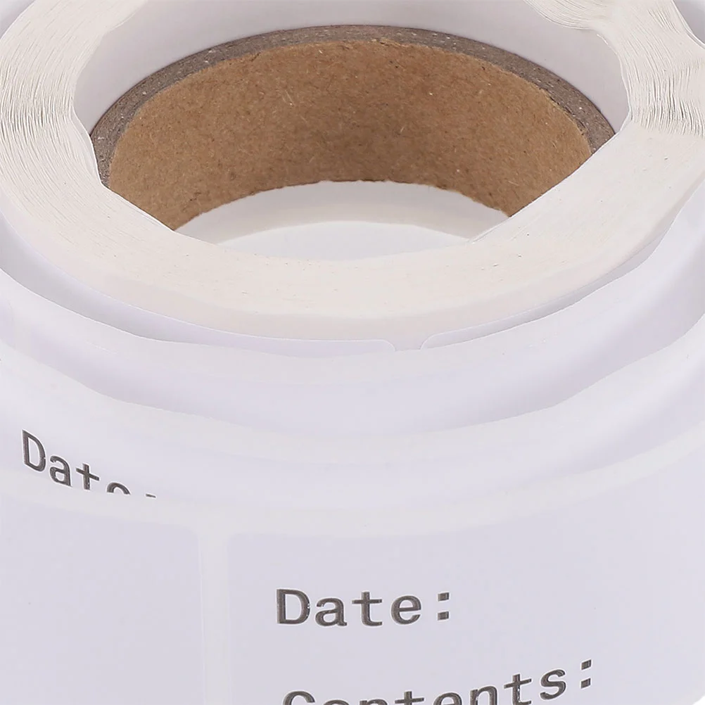 Food Storage Stickers Coated Adhesive Freezer Labels Write Non-fading Blank Date Marking Copper Plate Note