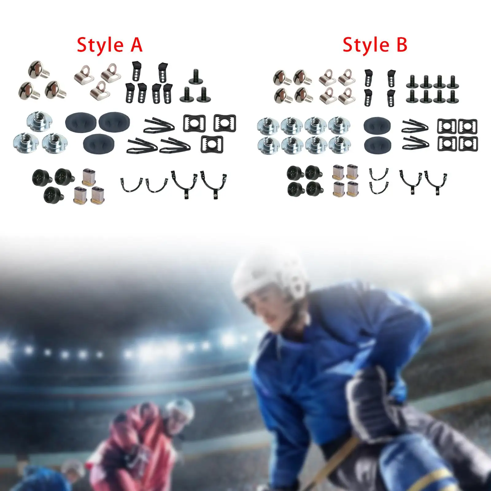 

Ice Hockey Helmet Repair Kit Fittings Simple Helmet Accessories Repair Parts