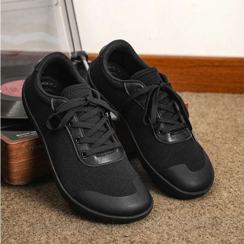 

Мужская обувь Широкая повседневная обувь для пар босиком Простые мужские тренировочные туфли на шнуровке Мужские кроссовки больших размеров Износостойкие Zapatos