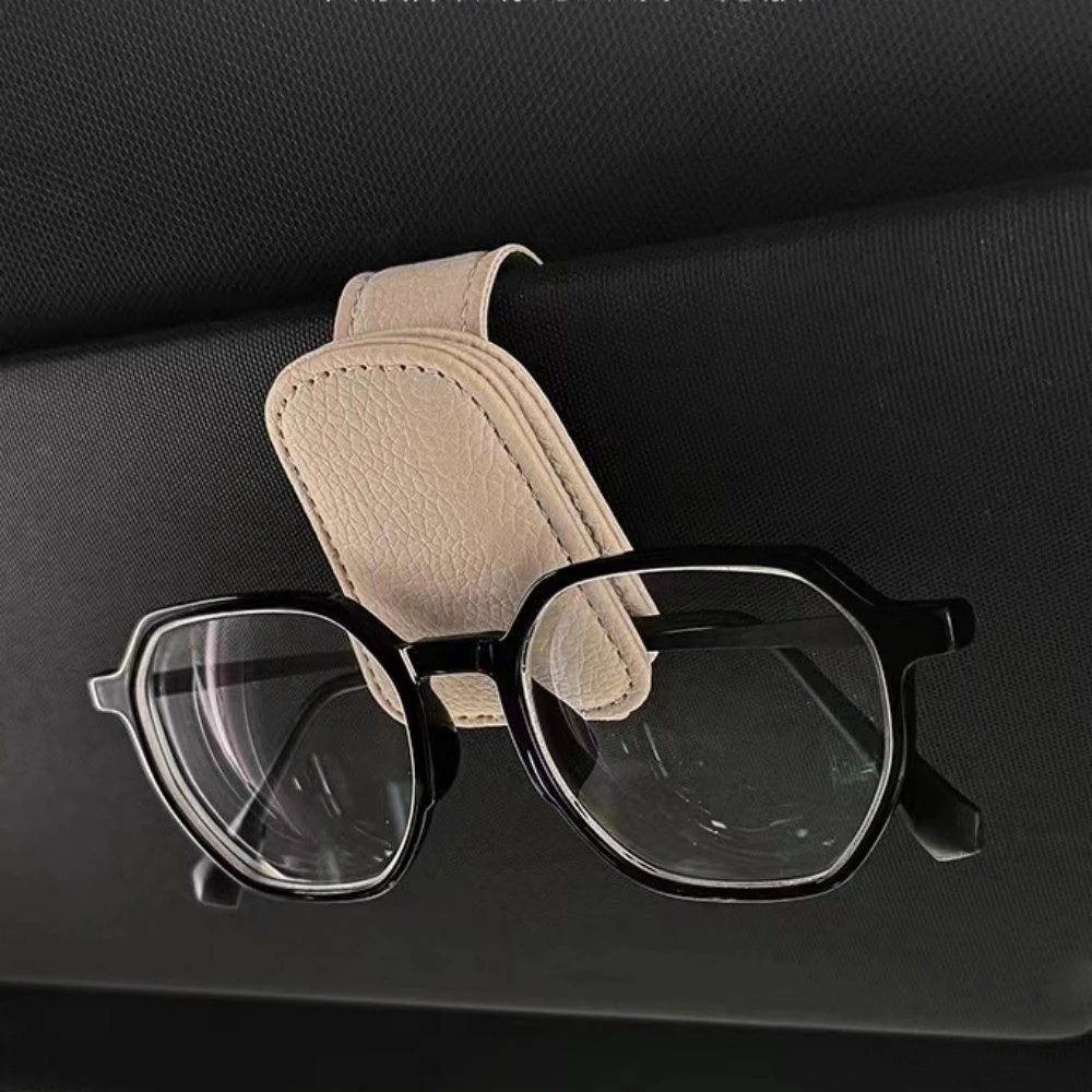 Universal Car Sunglasses Clip Card Ticket Holder Sun Visor Glasses Holder Pen Case Eyeglasses Hanger Car Interior Accessories