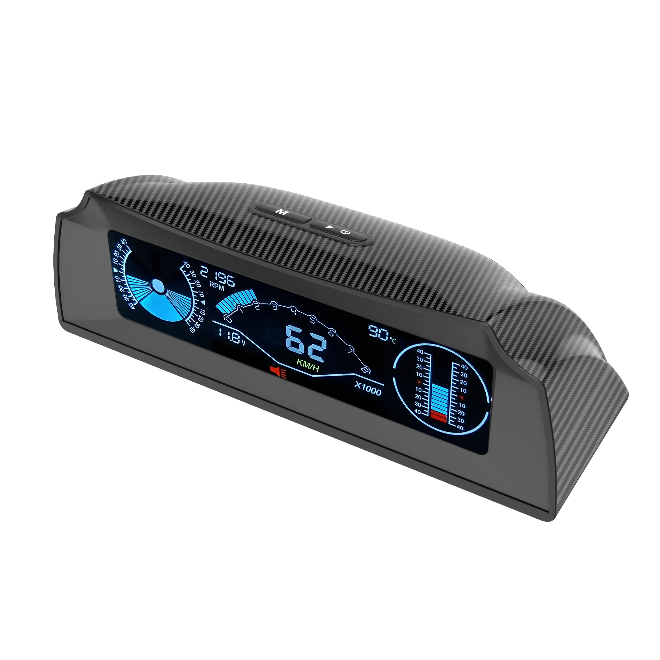 

AUTOOL X90 Автомобильный HUD Шаг Угол наклона Транспортир Часы Latitude Longitude Скорость Автоматический измеритель наклона