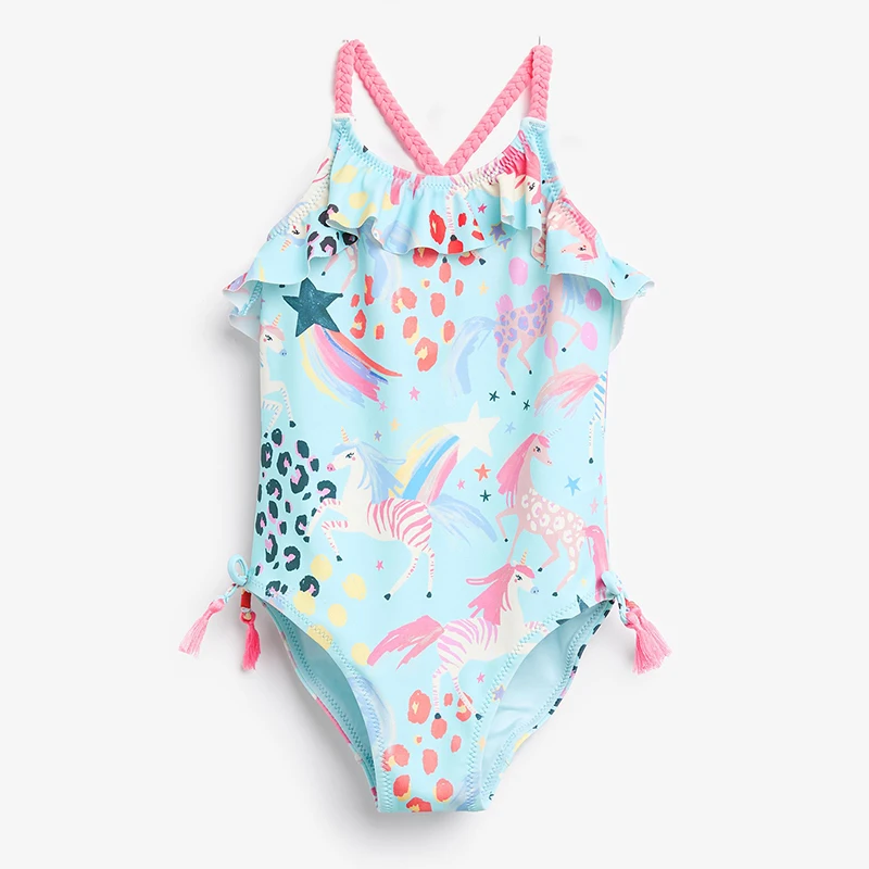 Toddler Baby Girl Swimsuits 6M-5T Kids Unicorn Swimwear Swimming Baby Girl Summer Bikini Girl Vacation Beach Swimwear Bath Cloth