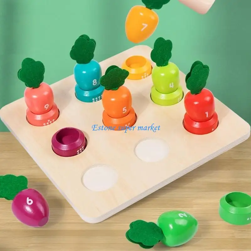 무 장난감을 당기는 손과 눈 조정 훈련을 위한 090B 어린이 번호 인식 장난감
