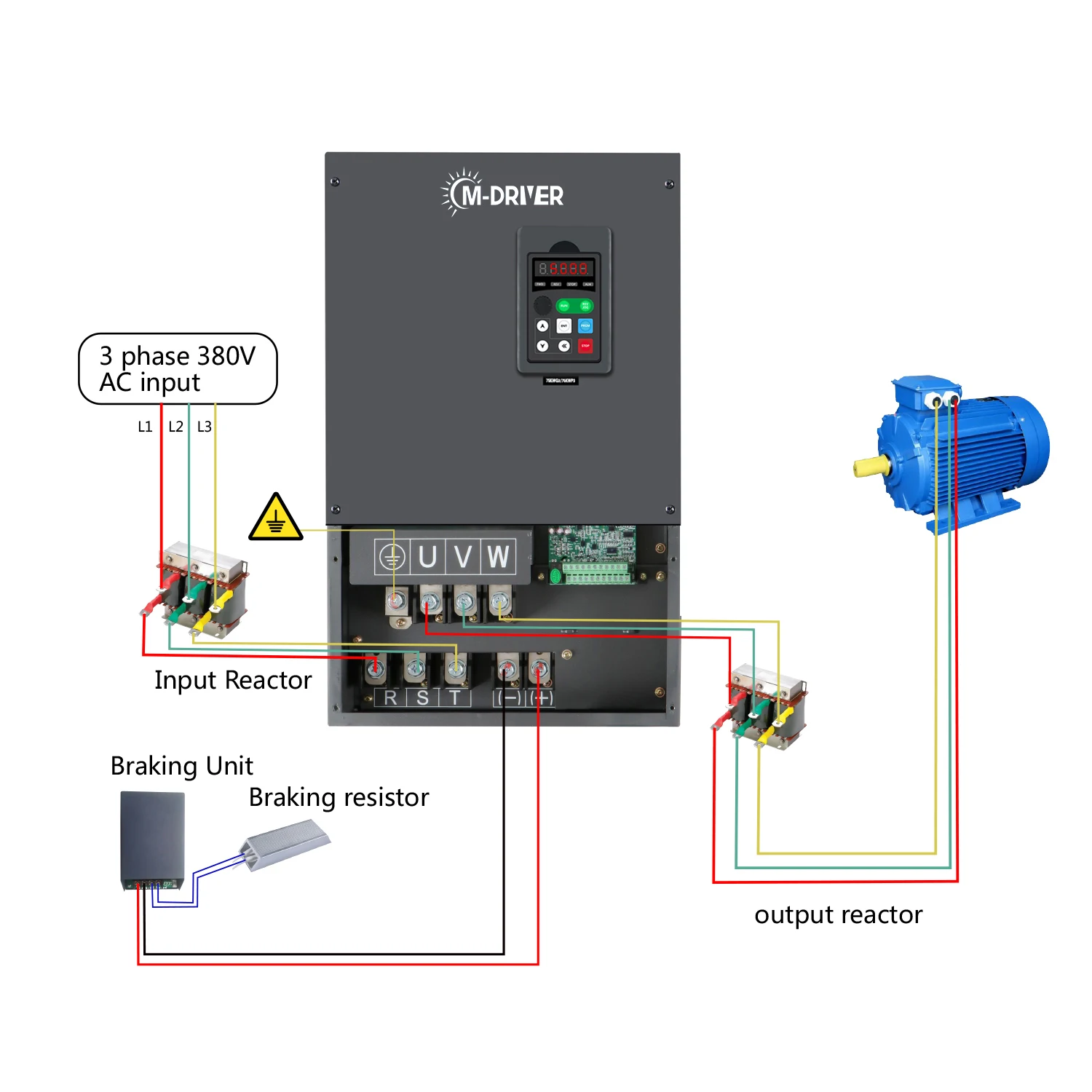 M-driver vfd inverter 380V 460V ac motor inverter 125hp variador de frecuencia 90 kw 93kw