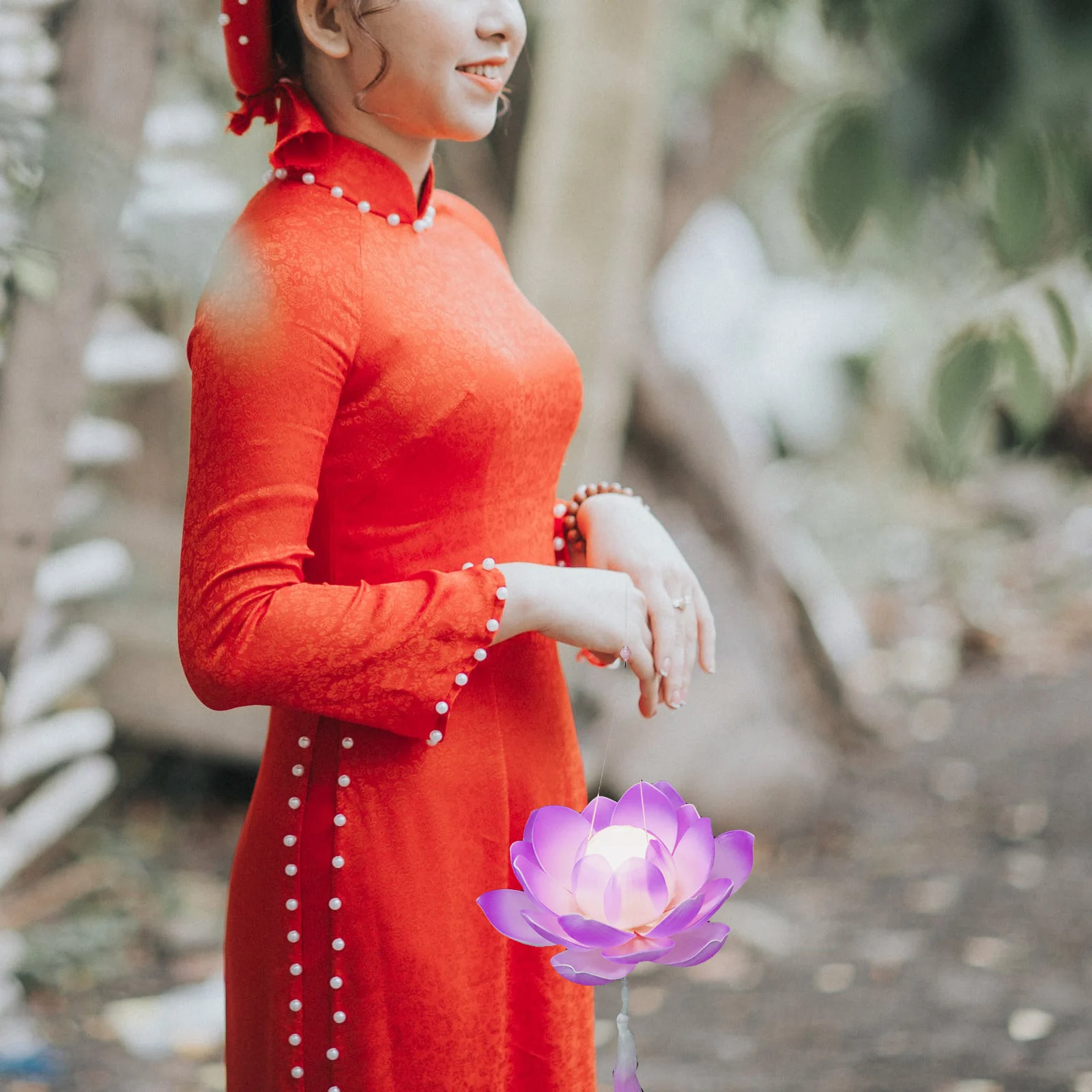 

EVA PVC Lotus Retro Chinese Style Led Solar LED Light Festival Photography Scene Decor Decor nament Night Lamp nament Lamp