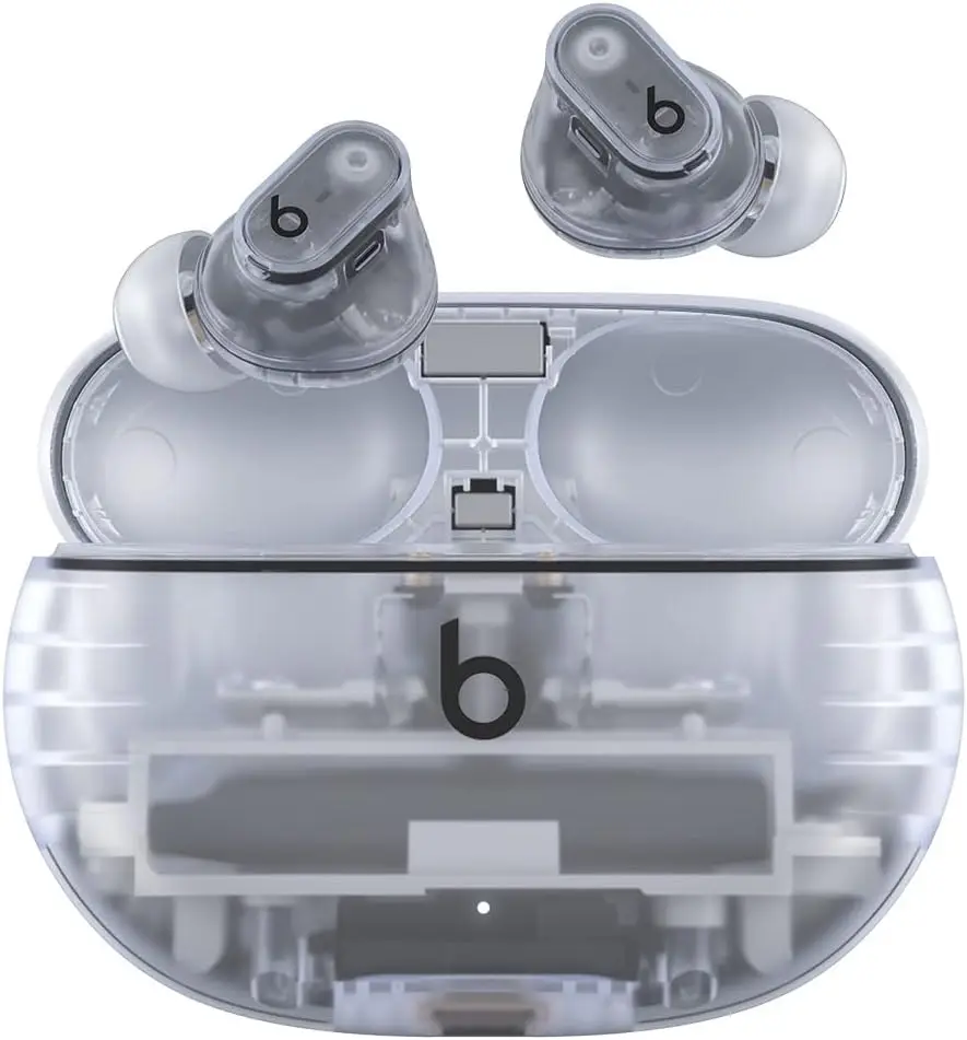 

Beats Studio Buds+ True Wireless Noise Cancelling Earbuds | Transparent | Open Box