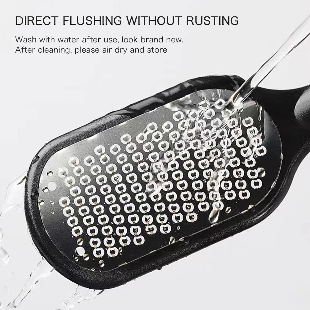 1 Pcs Foot File Scrubber Splash-proof Manual Stainless Steel Foot File Portable Sturdy Foot Grinding Maker for Foot Care view 5