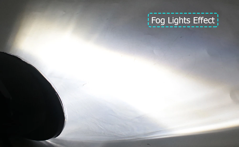 Led Fog Lights Assembly Lens Angel Eye DRL Daytime Running Light or Fog Lamp Shade Cover for Ford Edge II 2015 2016 2017 2018 detail image 14