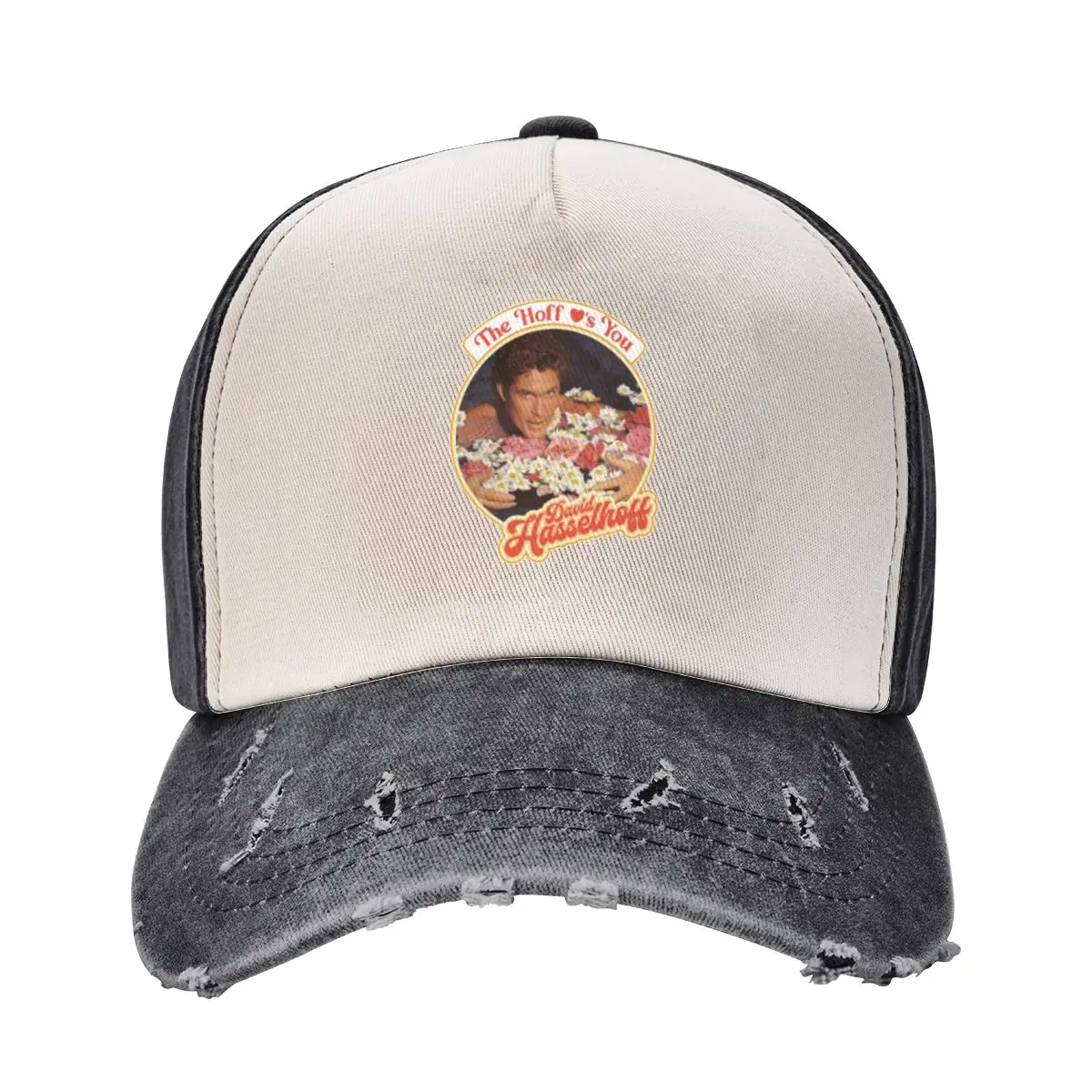 The Hoff Loves You Baseball Caps Stuff Classic Distressed Washed David Hasselhoff Snapback Dad Hat Men Women Workouts Caps Hat