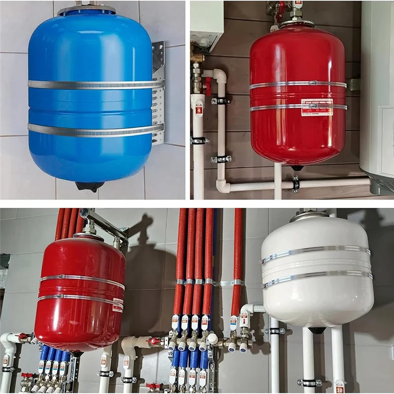 Soporte de montaje del tanque de expansión AEE6 para calentador de agua caliente, tanques de agua caliente de 5 galones de hasta 13 pulgadas de diámetro