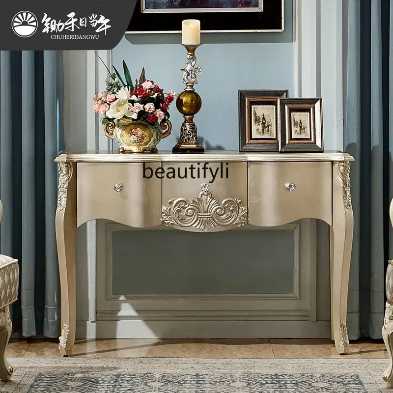 

Asmt56European porch table American porch cabinet French retro living room bedroom dresser desk