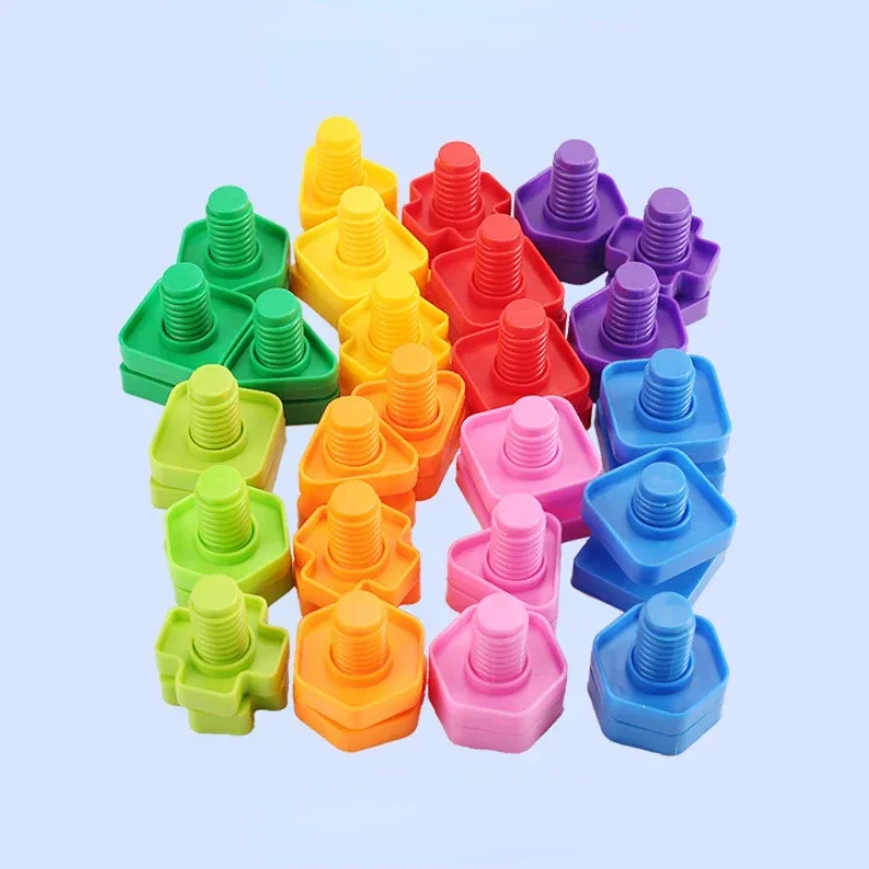 Bolts Toys Child Montessori Screw Building Blocks Interesting Toys Preschoolers Kids Educational Building Girls Baby Toys