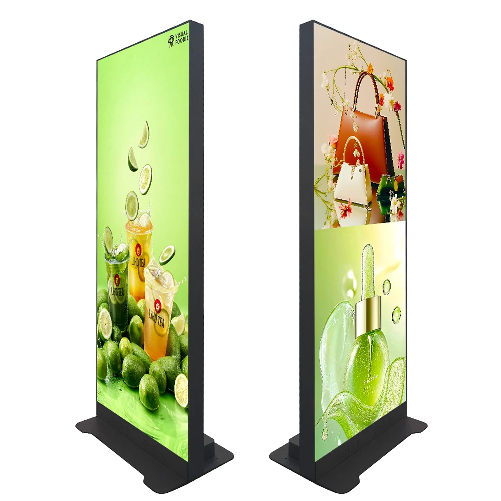Indoor Foldable LED Poster Display P2.5 640x1920mm High Brightness Digital Signage With Magnetic Modules For Easy Maintenance