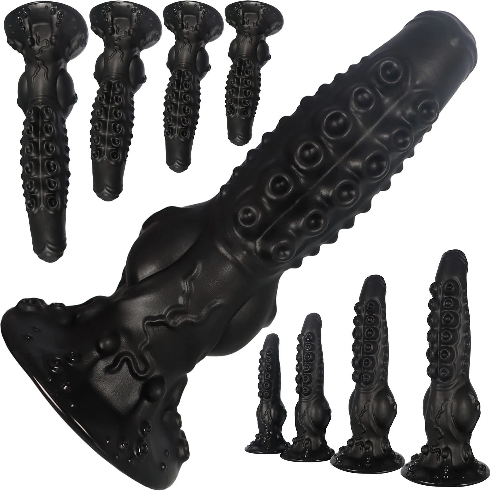 Tapón Anal de Silicona con Forma de Pulpo, Juguete Sexual Anal de Gran Dilatación para Mujeres, Masturbador de Próstata Gay, Estimulador de Punto G, Artículos para Adultos