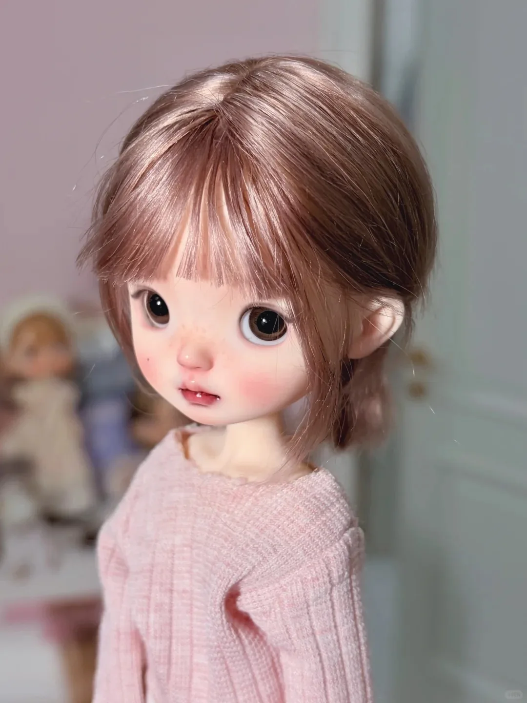 BJD doll 1/6tan nia shaonv cute beautiful girl makeup high quality resin toy gift baby angel dolls in offers articulated dolls