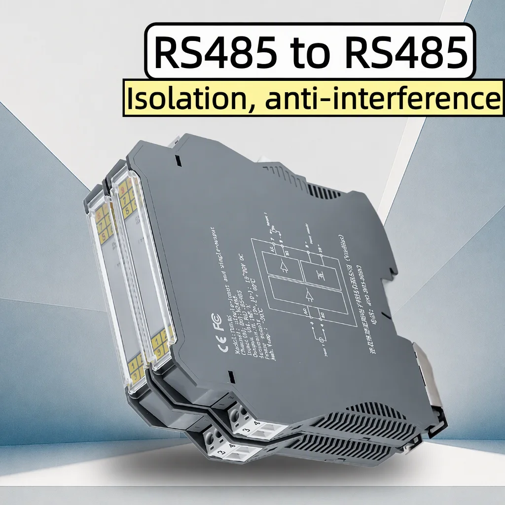 1 in 1 out RS485 to RS485 Signal Isolator Conversion Module Safety Barrier Modbus Signal Transmitter