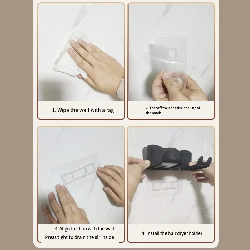 Wall-Mounted Hair Dryer Holder 6