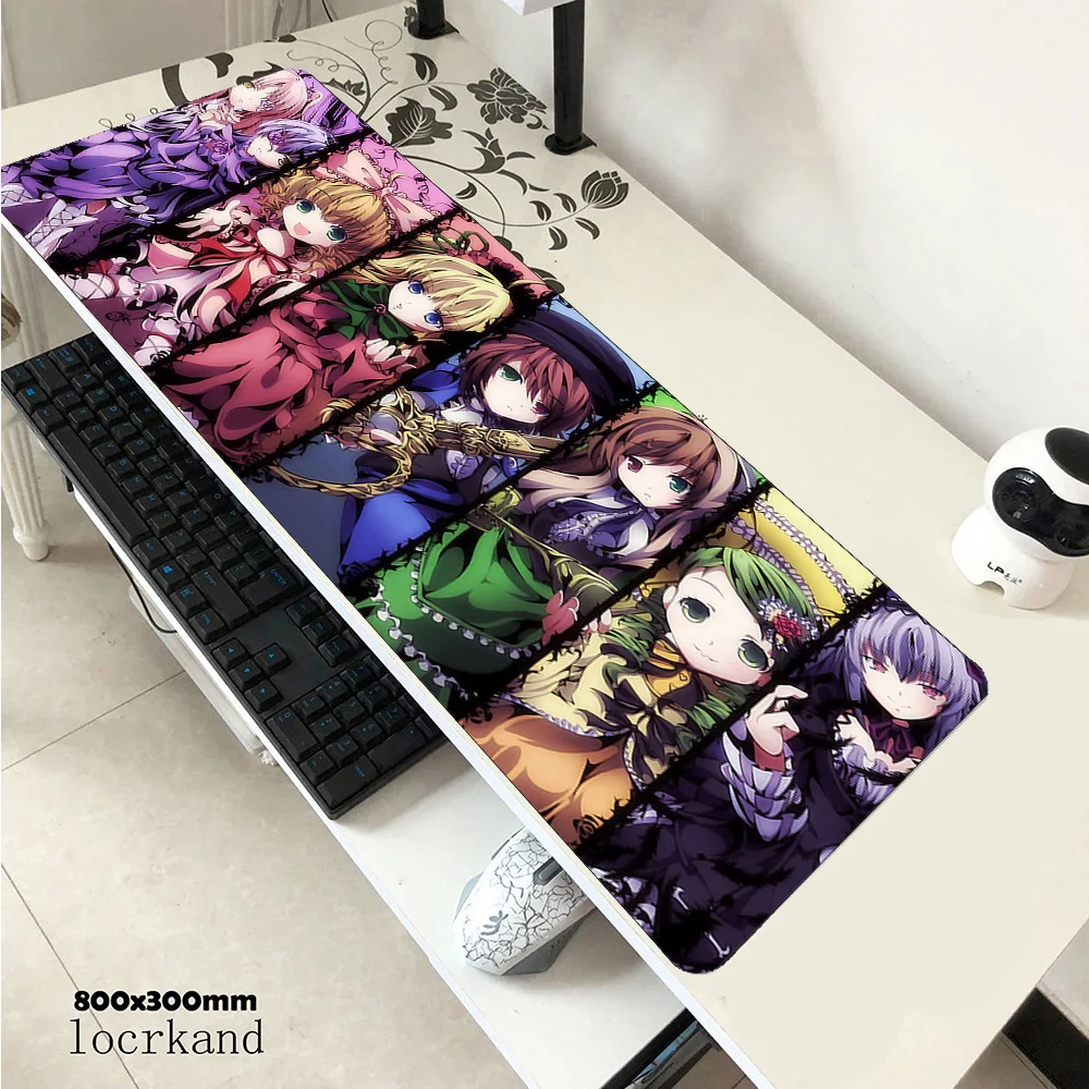 Rozen Maiden Mouse Pad Gamer Large Home HD Keyboard Pad MousePads Rubber Anti-slip Gamer Laptop Desktop Tapis Mice Pad