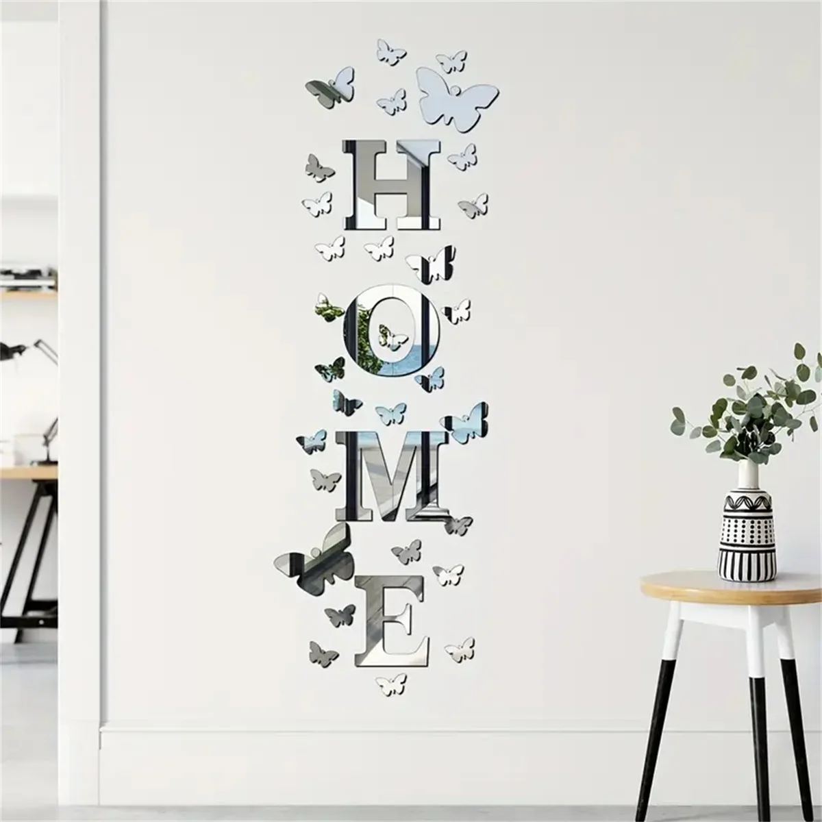 34PCS  Home mirror sticker living room mirror wall paste bedroom bed head creative wall self-adhesive acrylic decoration