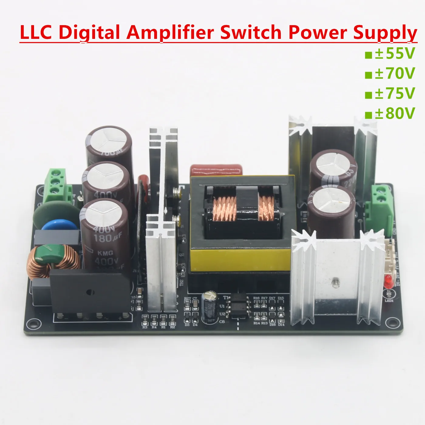 KM-P800 LLC Switching Power Supply 800W Amplifier Power Board Resonant Soft Switch Upgrade Toroidal Transformer