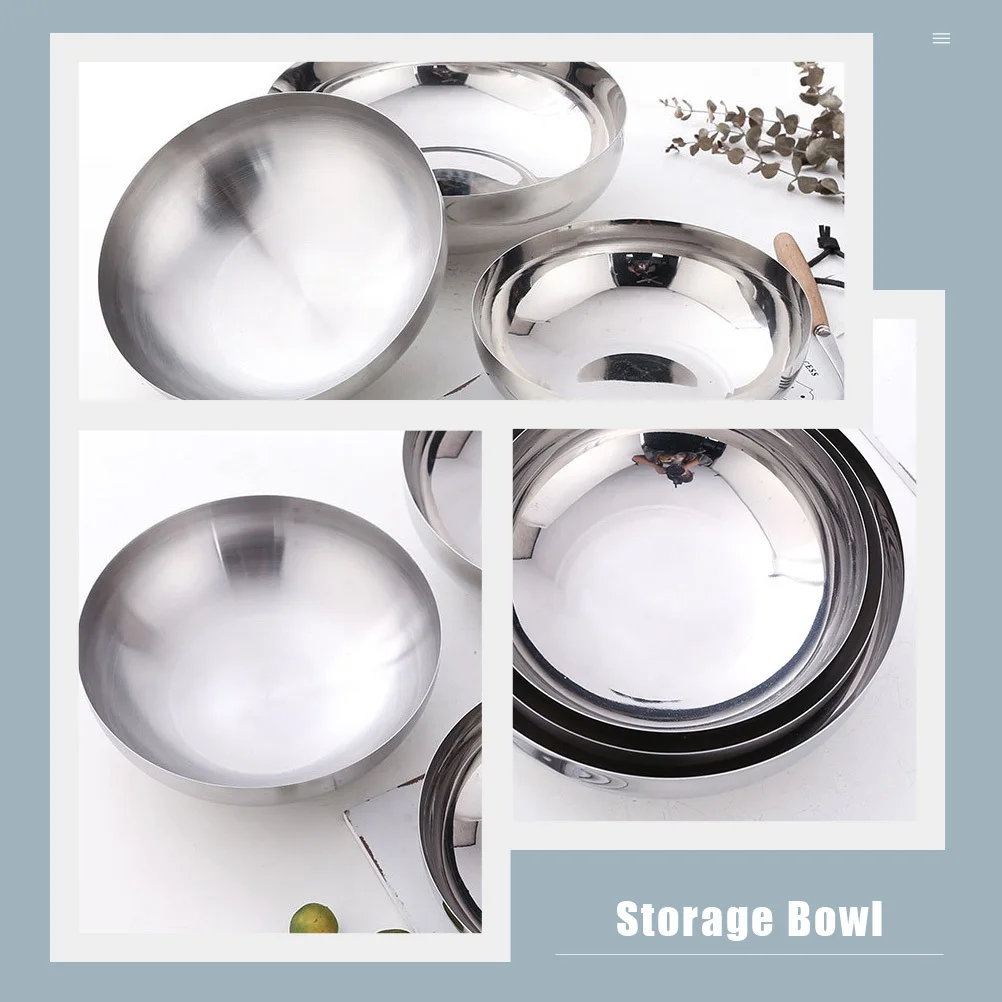 

1Pcs Stainless Steel Instant Noodle Bowl Chic Home Kitchen Food Serving Bowl Instant Noodle Container Home Kitchenware