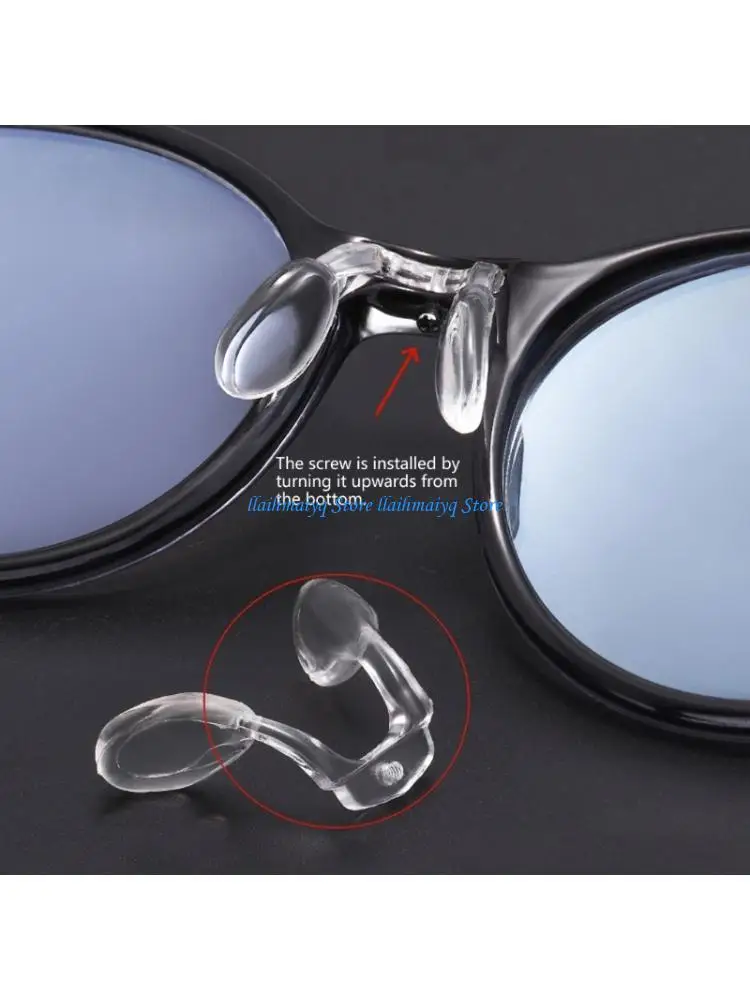 573B Comfort Silicone Nose Pad for Sports Work Study Glasses 10 Pieces Multiple Type
