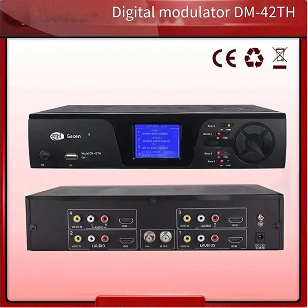 4 Channel Hdmi Av To Rf Dvb-t  Encoder Modulator Catv Dtv Front-end  Modulator Av To Dvb-t Hdmi To Dvb-t Video Encoder Modulator