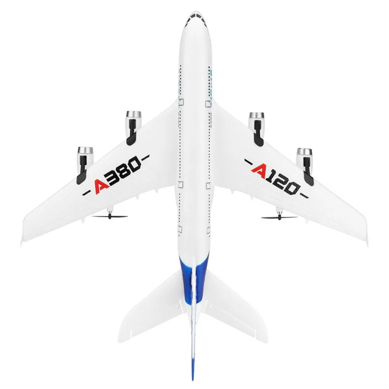 WL TECH XK A120 Airbus A380 RC Glider 3CH Twin-Push EPP Scale Jet RTR 2.4 GHz Ready-to-Fly Beginner Remote Control Airplane