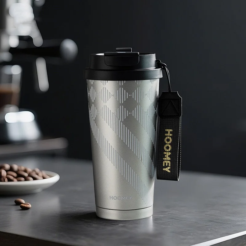 Insulated Coffee Mug with Ceramic Coating Travel Mug with Leak-proof Straw Lid Vacuum Double-wall Tumbler Thermal Cup Keep Cold 5