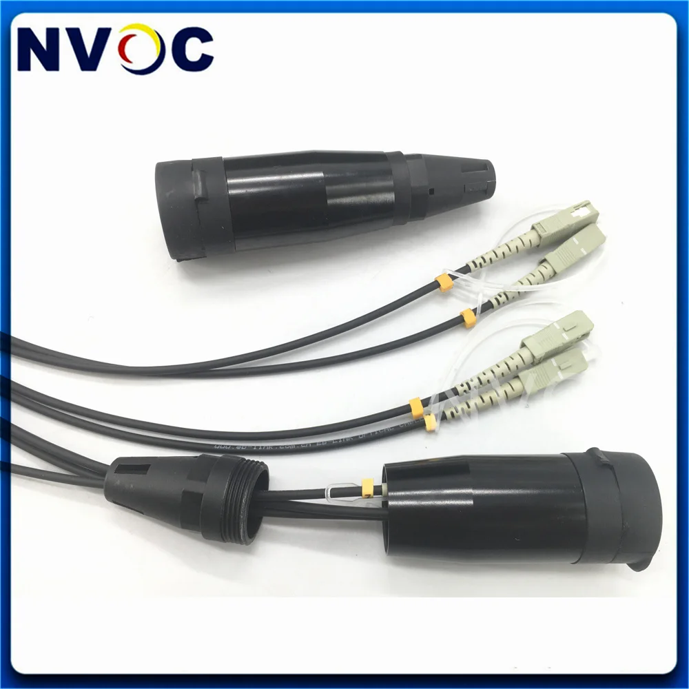 

4Cores 50M OM3-150,4.5mm TPU Black Jacket,1Pcs PDSC/UPC(4Core)-1Pcs PDSC/UPC(4Core) Fiber Armored Fiber Patch Cord without Reel