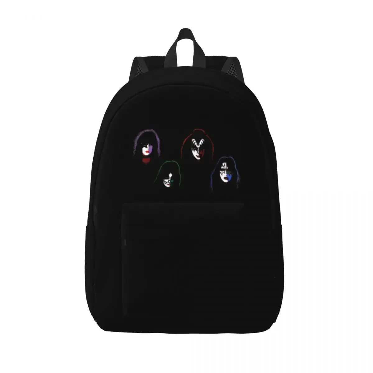 Kiss Rock Band Backpack Middle High College School Student Retor Super Star Bookbag Teens Daypack Hiking