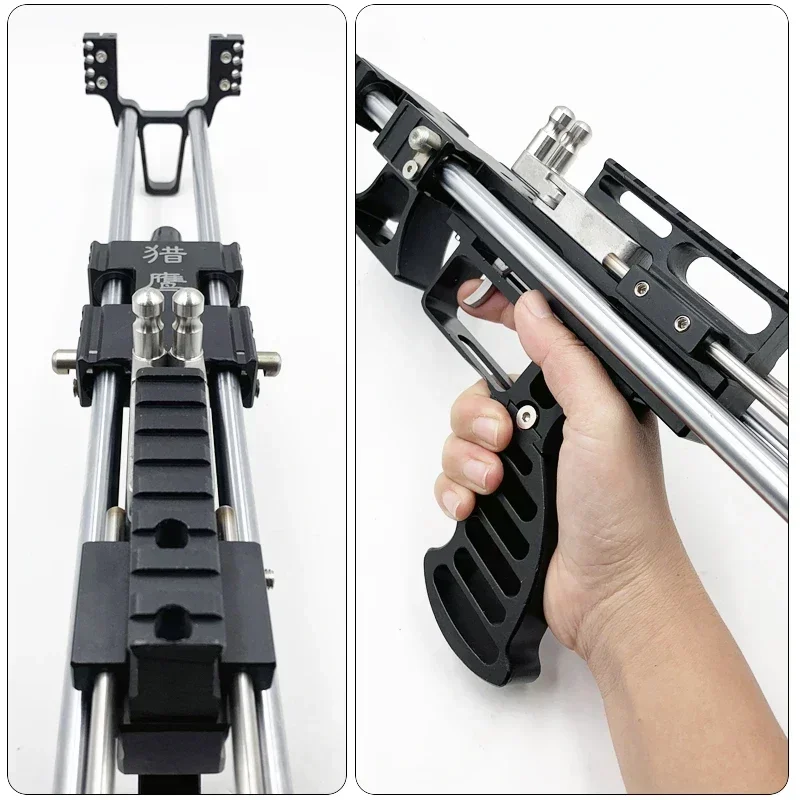 

SYQT New Easy Carry Telescopic Slingshot with Rubber Band Outdoors Hunting Slingshot