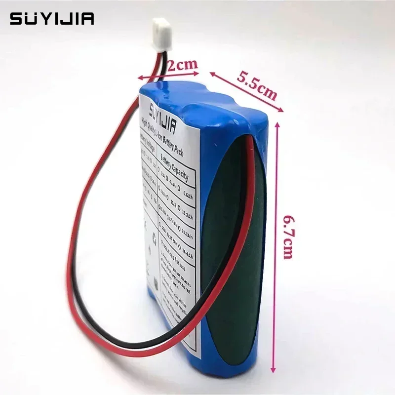 12V Battery 12.6V/11.1V 3500mAh 3S1P Lithium-Ion Battery Pack with BMS for Backup Power CCTV Camera Speaker Bluetooth