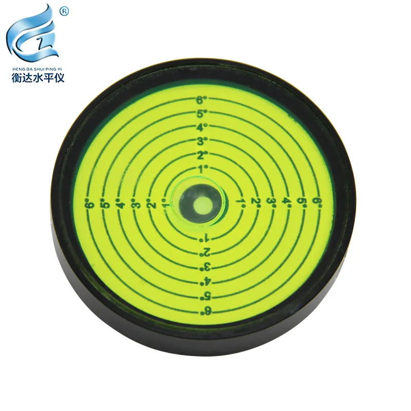 Metal universal level 6010 internal engraved line level circular bubble high precision magnetic level bubble