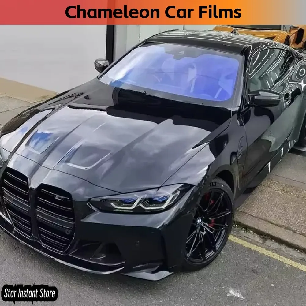 

Blue Chameleon Car Window Tint Film 60% VLT 1.52x30m Roll, Windshield Solar Protection, 99% UV Proof Auto Glass Film