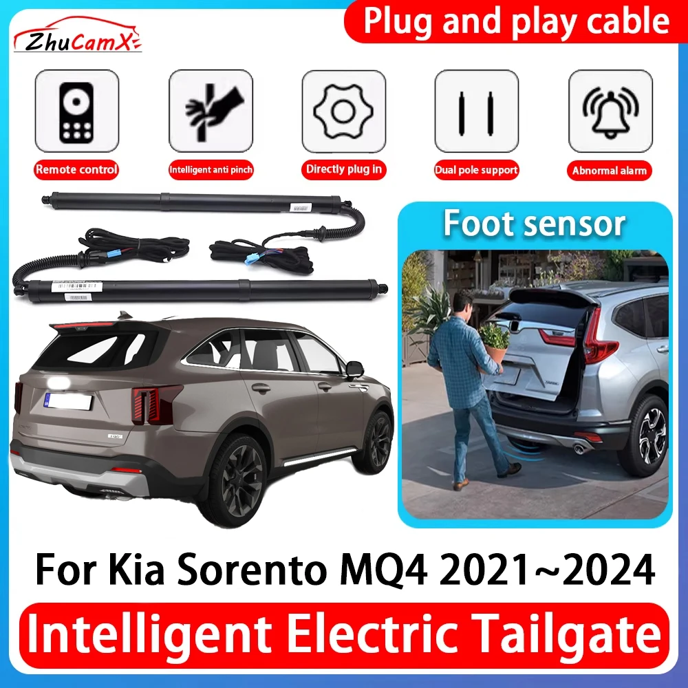 

ZhuCamX Car Power Trunk Electric Suction Tailgate Intelligent Tail Gate Lift Strut For Kia Sorento MQ4 2021~2024