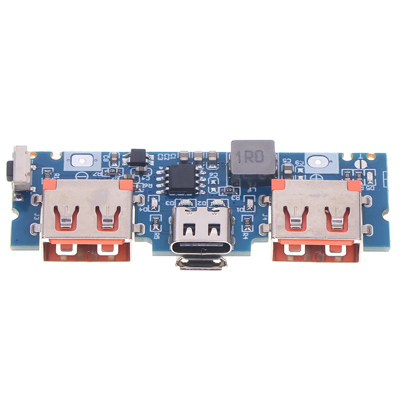 (Sommer6) DIY Motherboard 5V 2.4A Micro Type-C Mobile Power Bank Lithium-Batterieladegerät Board LED Dual USB 18650 Booster-Modul