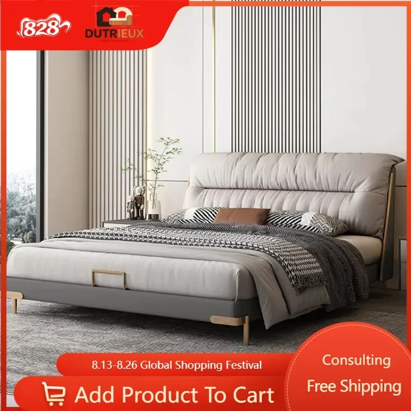Princess Comforter Bed Frames Adult Luxury Gray Full Size Bases Double Bed Monster Headboards Twin Lozko Sypialniane Furniture