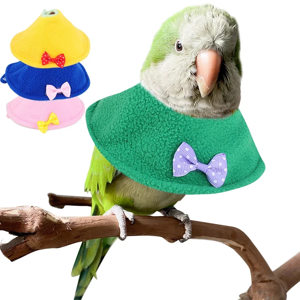 

Parrot Collar Recovery Collar Anti-Biting Pecking Injury Elizabeth Protective Collar For Birds Cloak Pets Warm Clothes