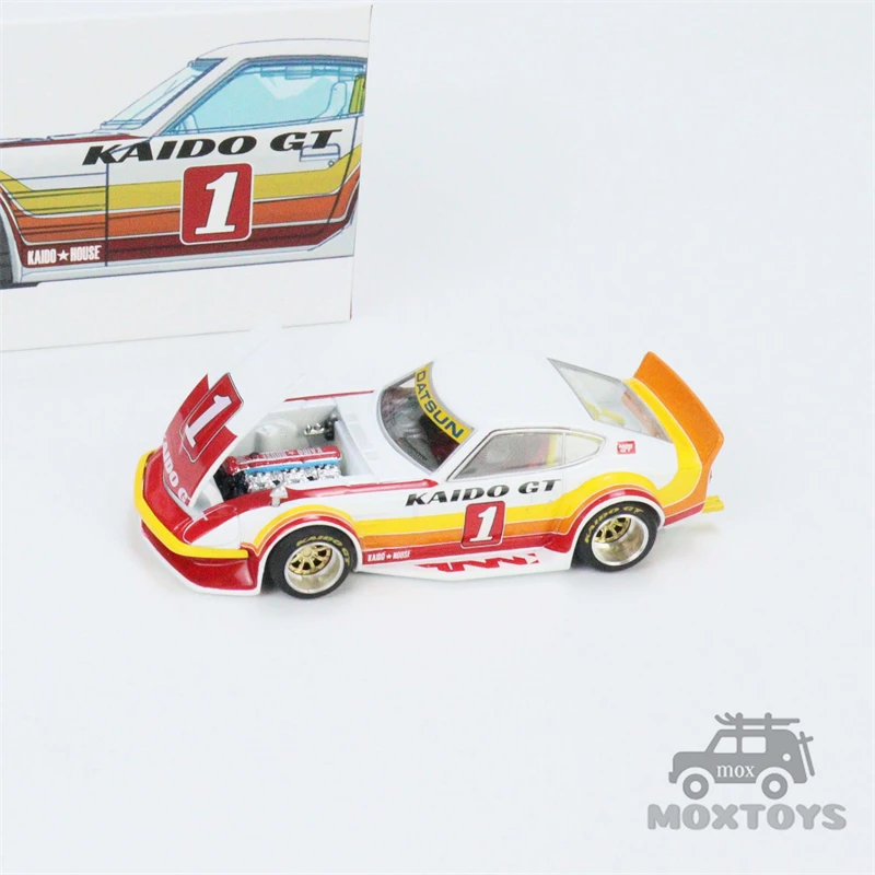 Kaido House x MINI GT 1:64 Datsun KAIDO Fairlady Z Kaido GT V1 Red White V2 Green Diecast Model Car