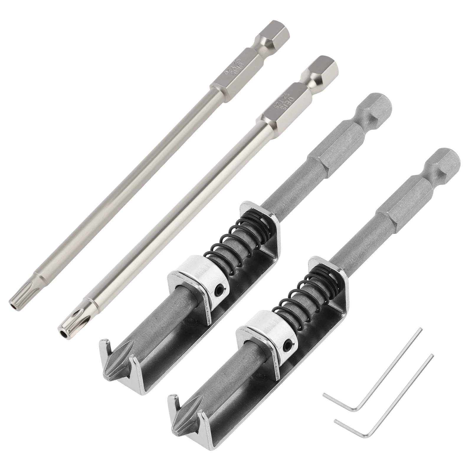 

1/4 inch Hex Shank Anti-drop Screwdriver Bit Set Spring-loaded Screw Holder Bits Cross T20 T25 6 Point Star Screw Driver Bits