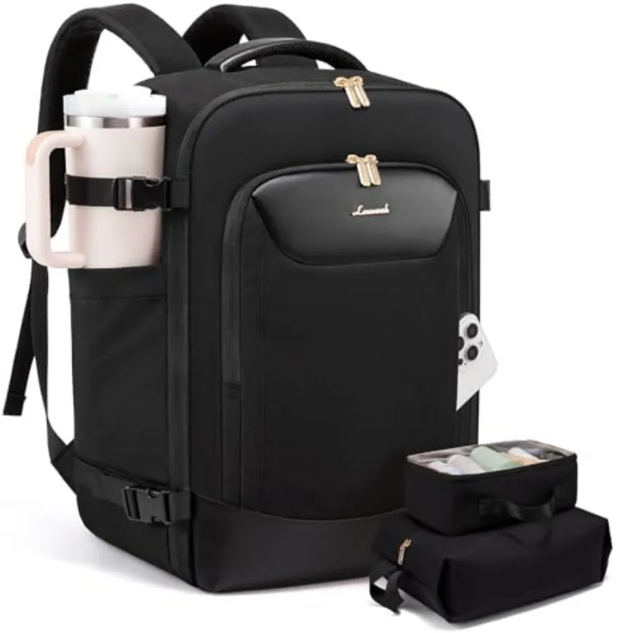 

LOVEVOOK 50L Travel Backpack for Women Men, Large Carry on Backpack for Airplanes TSA Personal Item Travel Bag fits 17.3" Lapto