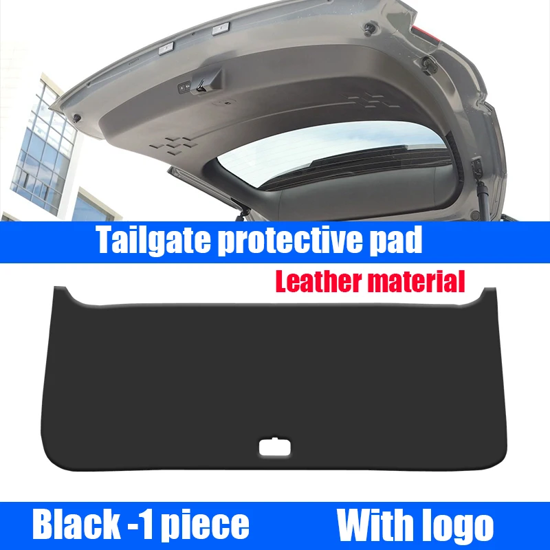 For Hyundai Santa Fe MX5 2024 Car tailgate protection pad leather material trunk protection sticker interior protection parts