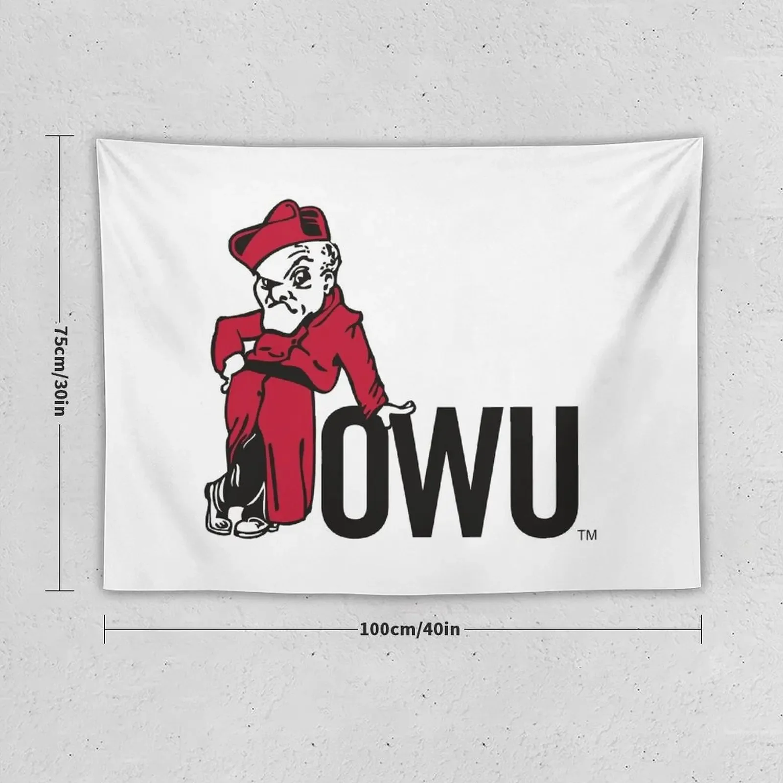 Ohio Wesleyan battling bishops Tapestry Japanese Room Decor House Decorations Decorative Wall Tapestry