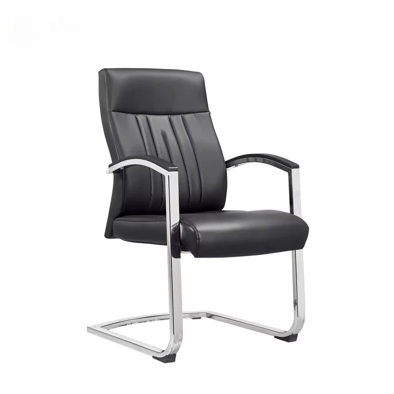 Modern Design Ergonomic Office Chair Black Synthetic Leather Factory Price - Conference Room