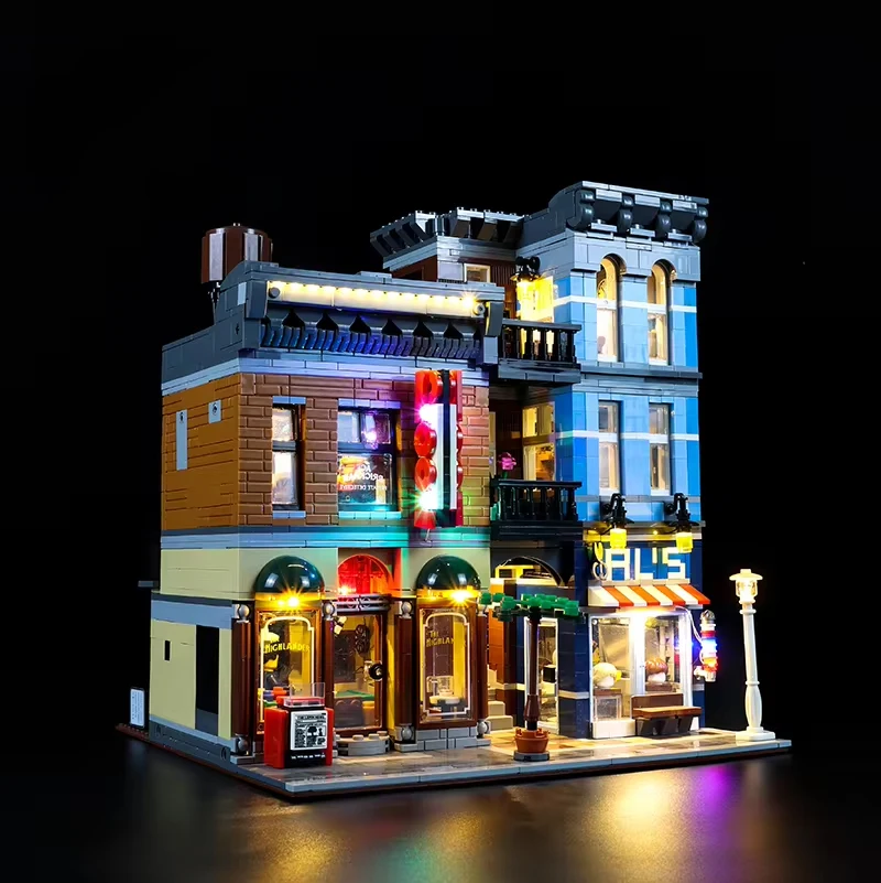 DIY LED Light Kit For LEGO 10246 Detective's Office Building Block Set（Only LED Light,Without Blocks Model）