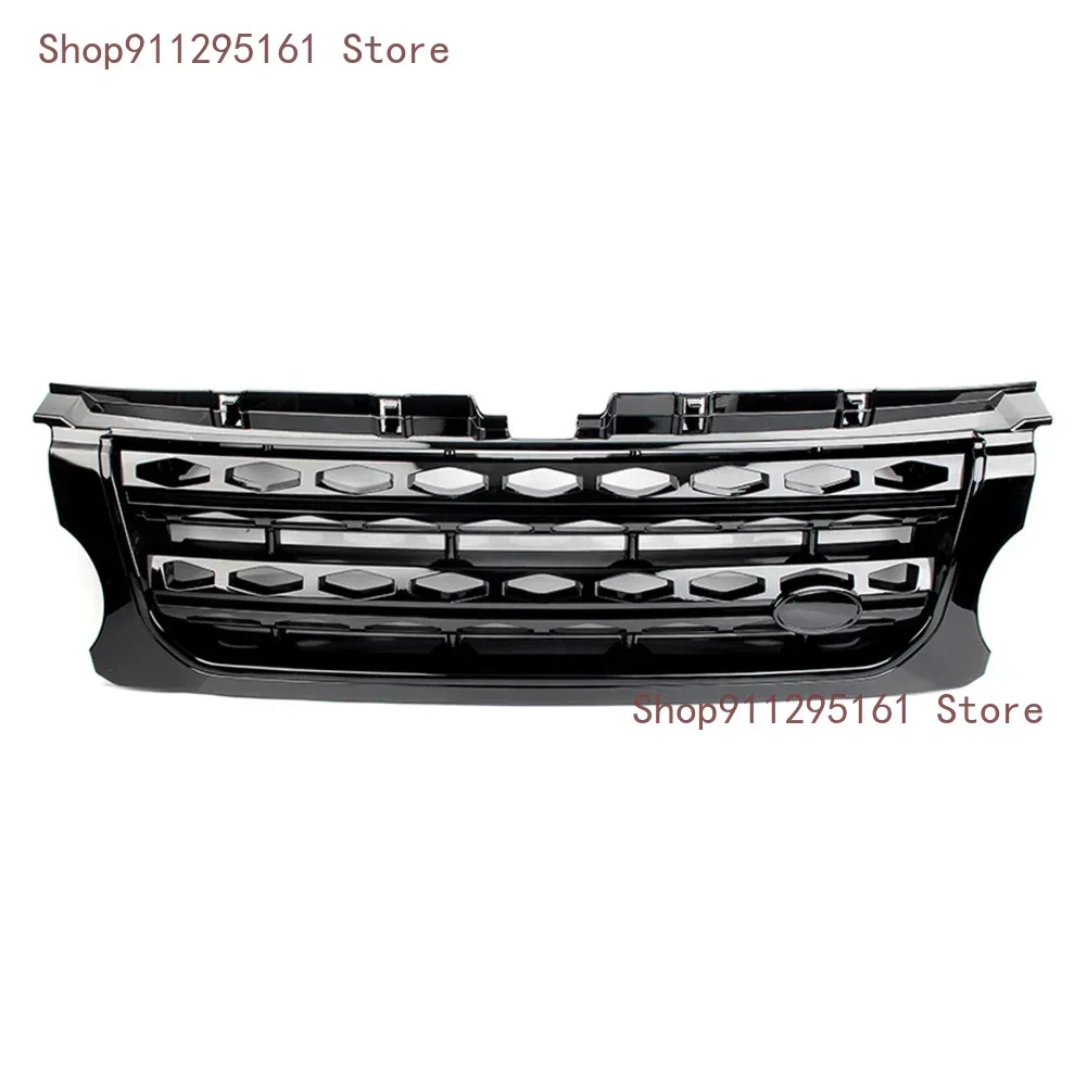 For 2014 2015 2016  Land Rover Discovery 4 LR4 LR057534 Car Front Racing Grill Bumper Honey Comb Mesh Grille with Emblem