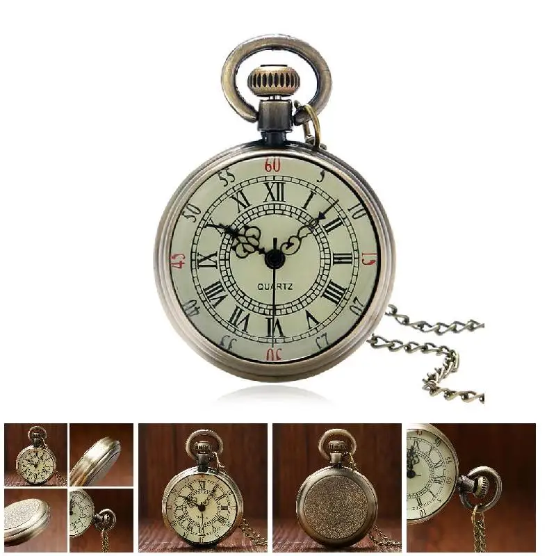 

Карманные часы Персонализированные ожерелья цепочки часы подарок на годовщину дня рождения мужчины женщины винтажные карманные часы с цепью