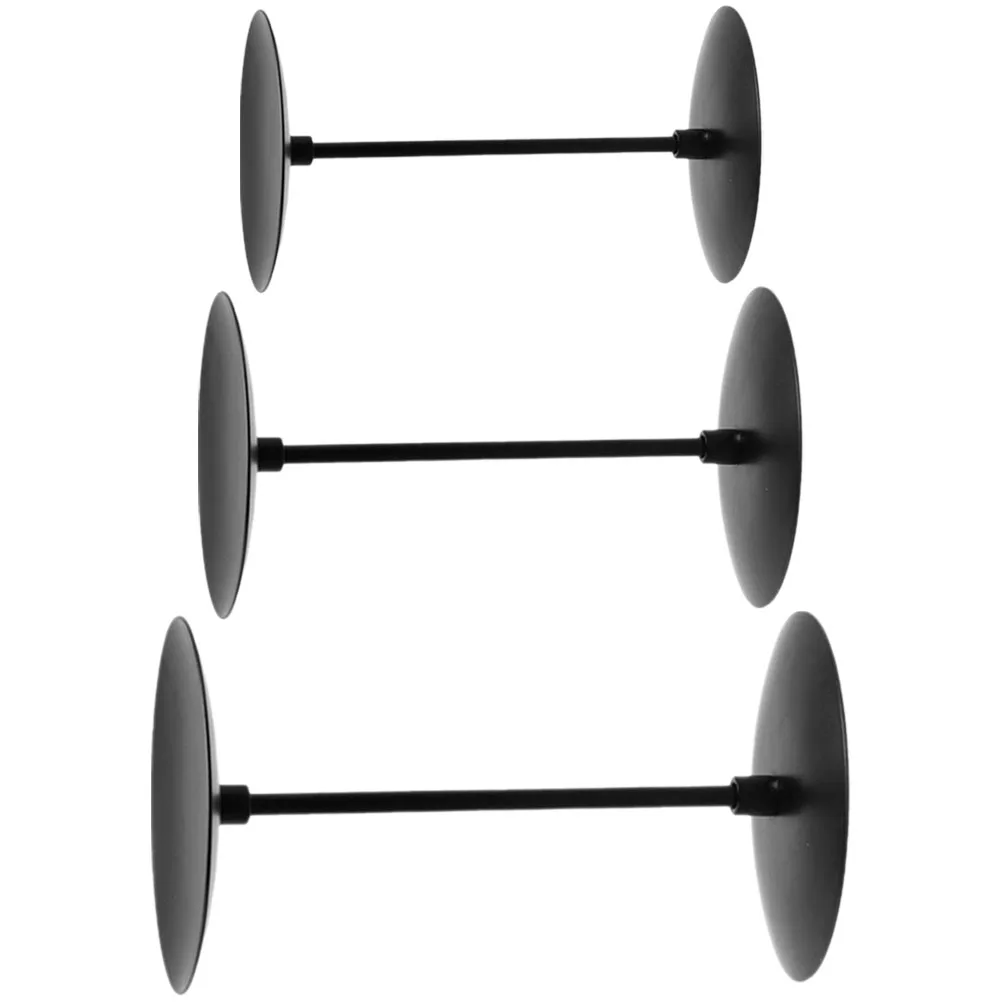 

3 Pcs C Holder Iron Craft Metal Taper Vintage Jar Desktop Bedroom Wedding Home Office Hotel